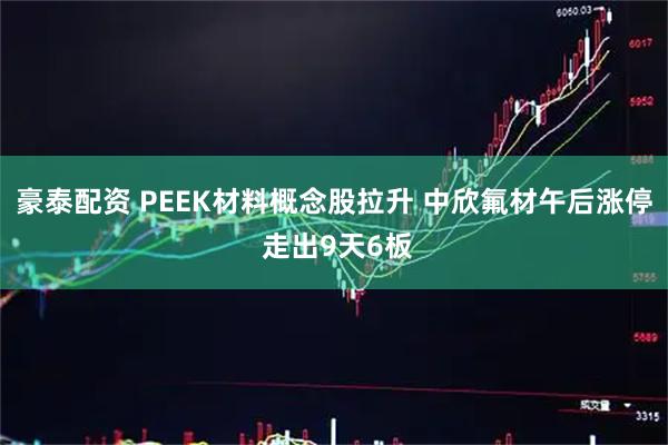 豪泰配资 PEEK材料概念股拉升 中欣氟材午后涨停 走出9天6板
