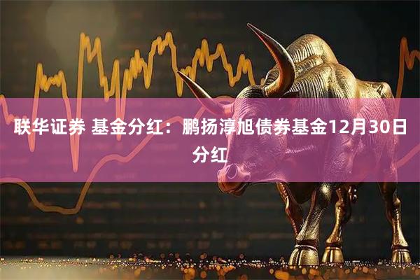 联华证券 基金分红：鹏扬淳旭债券基金12月30日分红