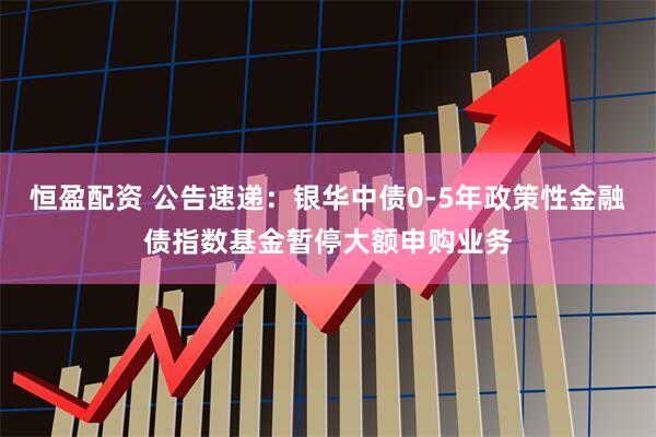 恒盈配资 公告速递：银华中债0-5年政策性金融债指数基金暂停大额申购业务