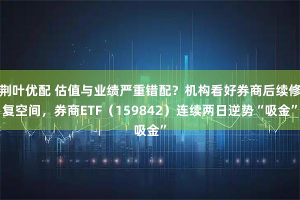 荆叶优配 估值与业绩严重错配？机构看好券商后续修复空间，券商ETF（159842）连续两日逆势“吸金”