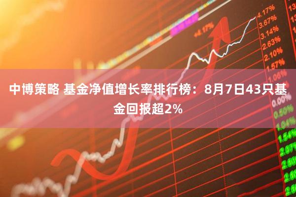 中博策略 基金净值增长率排行榜：8月7日43只基金回报超2%
